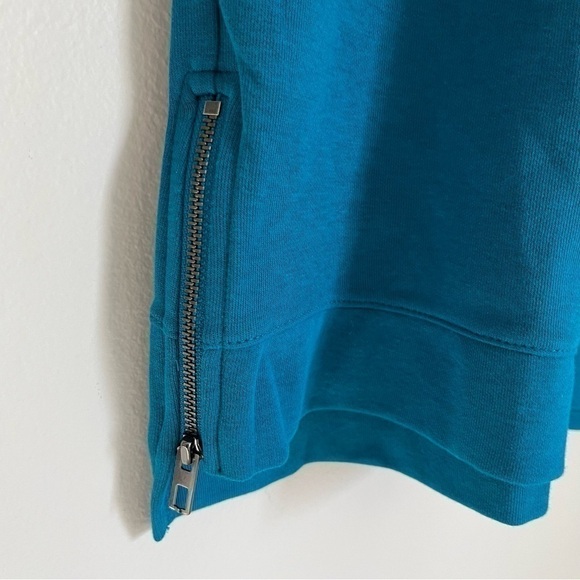 NWT Talbots Long Sleeve Round Neck Zipper Sides Pullover Top‎ Blue Size 1X - Picture 6 of 8